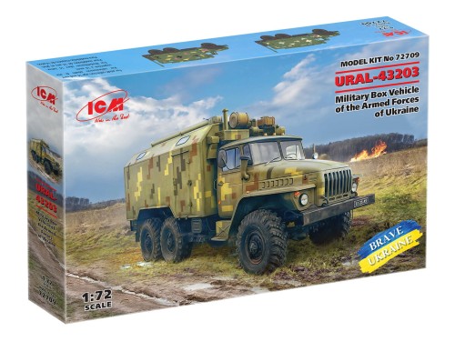 Ciężarówka wojskowa URAL-43203 72709 ICM