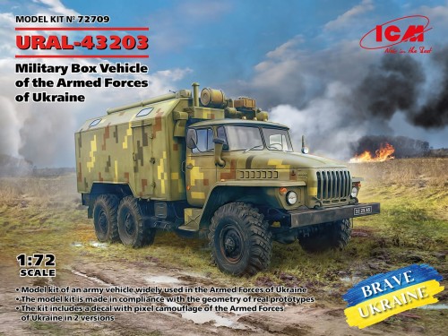Ciężarówka wojskowa URAL-43203 72709 ICM