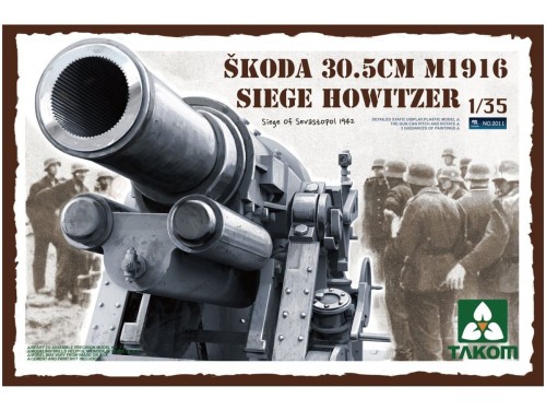 Haubica ciężka Skoda 30,5cm M1916 2011 Takom