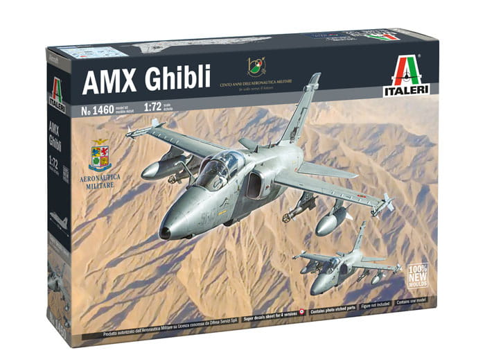 Samolot AMX International AMX Ghibli 1460 Italeri