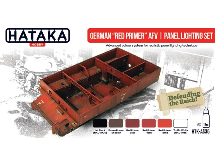 Zestaw farb akrylowych German red primer HTK-AS35 Hataka
