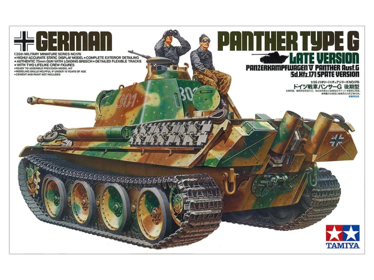 Czołg PzKpfw V Panther Ausf.G Late 35176 Tamiya