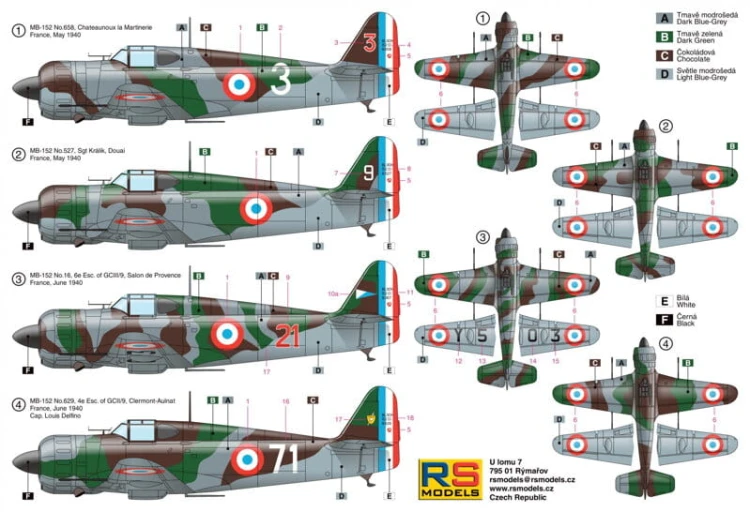 Samolot Bloch MB.152 92161 RS Models