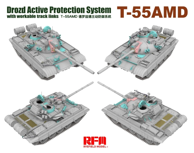 Czołg T-55AMD Drozd RM-5091 RFM