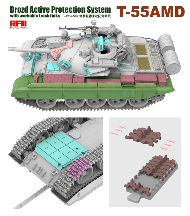 Czołg T-55AMD Drozd RM-5091 RFM