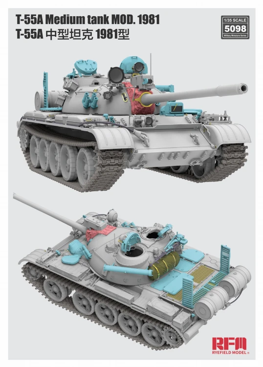 Czołg T-55A model 1981 Medium RM-5098 RFM