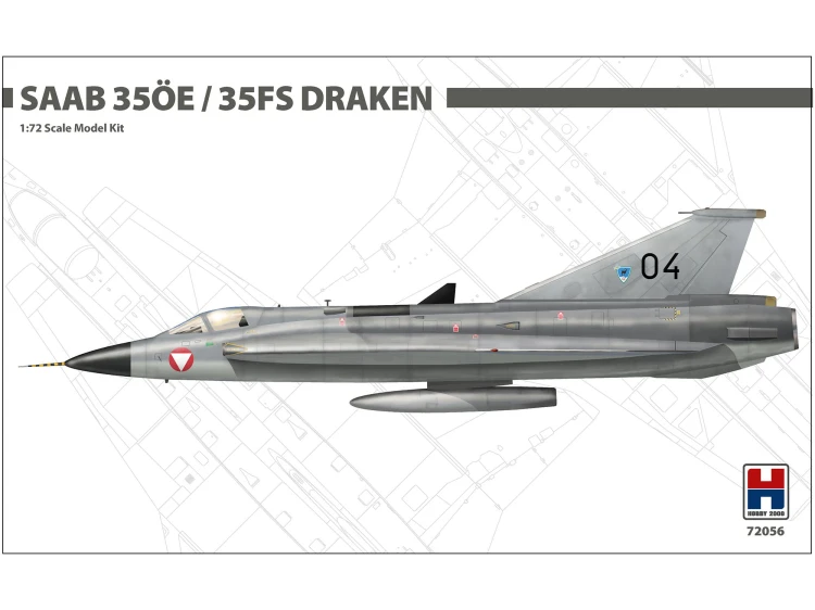 Samolot Saab 35OE/35FS Draken 72056 Hobby 2000