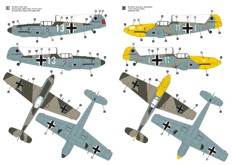 Samolot Messerschmitt Bf109 E-4 32005 Hobby 2000