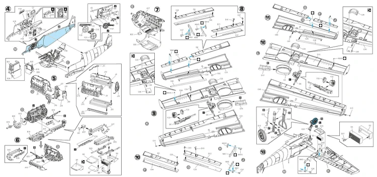 Samolot Messerschmitt Bf109 E-4 32005 Hobby 2000
