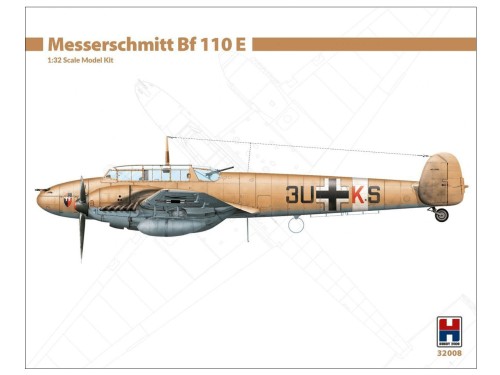 Samolot Messerschmitt Bf110 E 32008 Hobby 2000