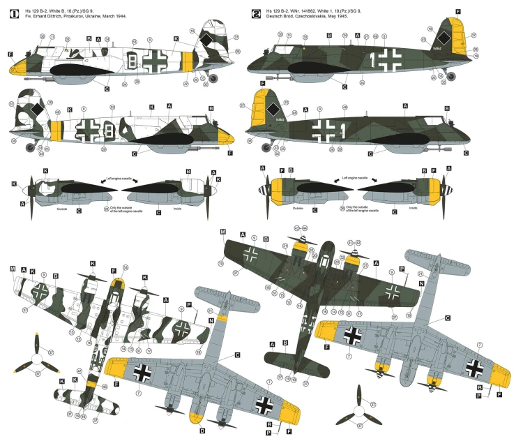 Samolot Henschel Hs 129 B-2 Eastern 48011 Hobby 2000