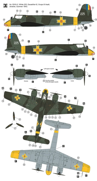 Samolot Henschel Hs 129 B-2 Eastern 48011 Hobby 2000