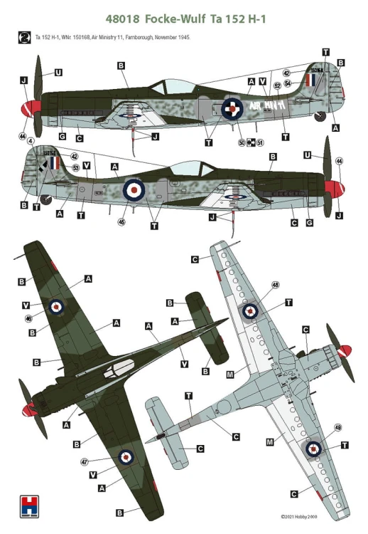 Samolot Focke-Wulf Ta 152 H-1 48018 Hobby 2000