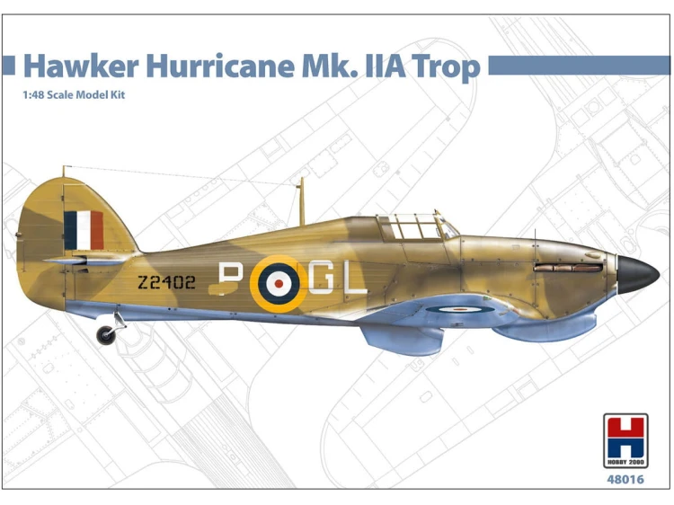 Samolot Hawker Hurricane Mk.IIa Trop 48016 Hobby 2000