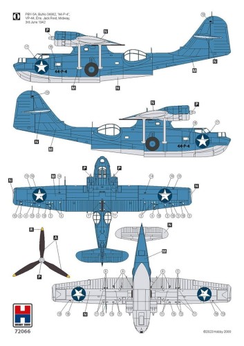 Samolot Consolidated PBY-5A Catalina PTO 72066 Hobby 2000