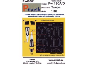 Maski do samolotu Focke Wulf Fw190 A/D