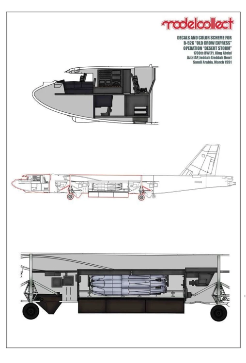 Samolot Boeing B-52G Stratofortress UA72202 Modelcollect