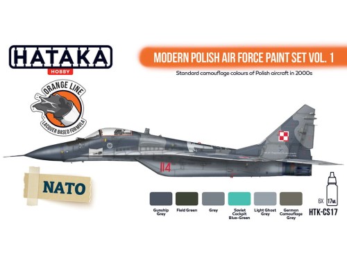 Zestaw farb Polskie Siły Powietrzne HTK-CS17 Hataka