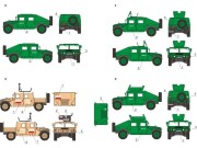 Kalkomania Humvee HMMWV w Wojsku Polskim 35D04 Toro