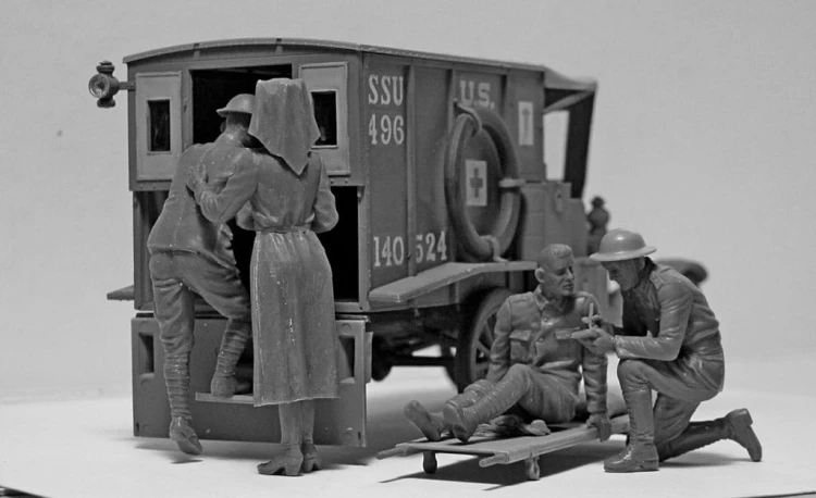 Samochód Ford Model T 1917 Ambulance 35662 ICM