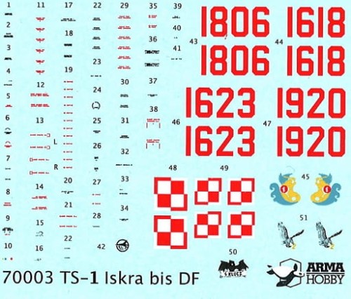 Samolot PZL TS-11 Iskra bis DF 70003 Arma Hobby