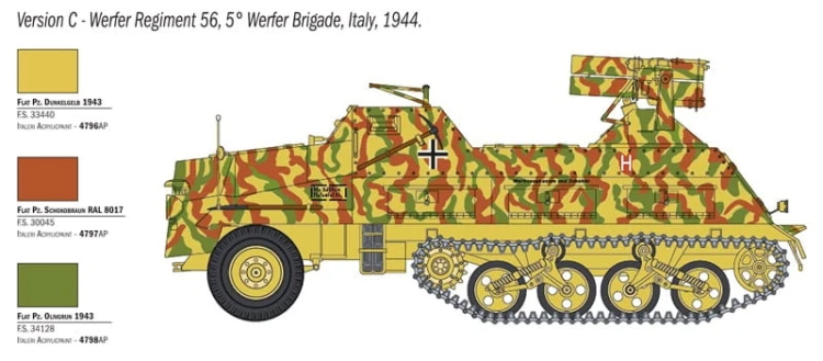Wyrzutnia 15cm Panzerwerfer 42 Sd.Kfz.4/1 6546 Italeri