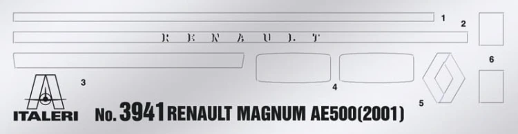 Renault AE500 Magnum 2001 3941 Italeri