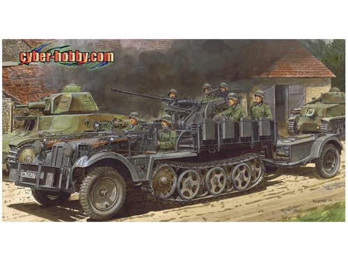 Działo samobieżne Sd.Kfz.10/4 2cm FlaK 30 6711 Dragon