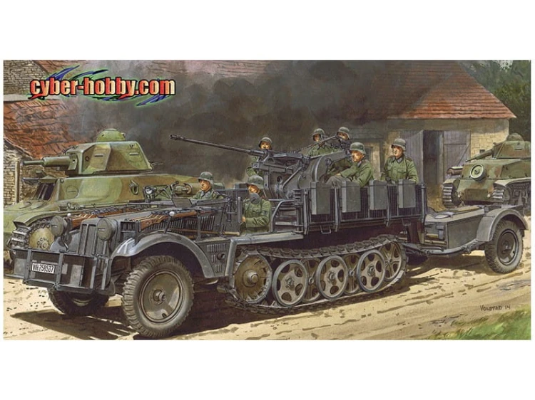 Działo samobieżne Sd.Kfz.10/4 2cm FlaK 30 6711 Dragon