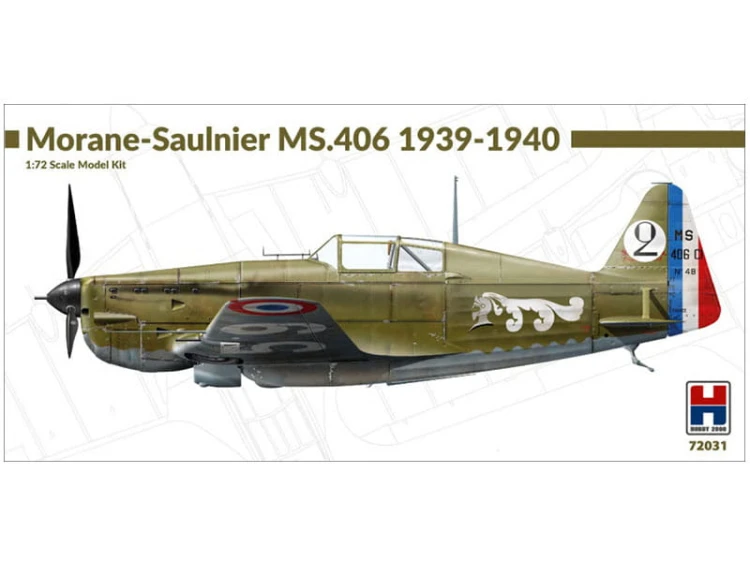 Samolot Morane-Saulnier MS.406 1939-40 72031 Hobby 2000