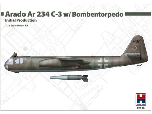 Samolot Arado Ar 234 C-3 w/ Bombentorpedo 72050 Hobby 2000