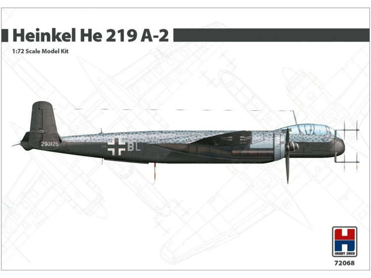 Samolot Heinkel He 219 A-2 72068 Hobby 2000