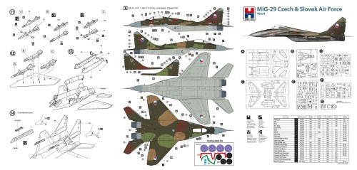 Samolot Mikoyan MiG-29 Czech & Slovak Air Force 48024 Hobby 2000