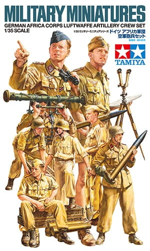 Figurki jednostka artylerii Luftwaffe 35343 Tamiya