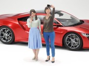 Yamaha Vino figurki przyjaciele z kampusu 24356 Tamiya