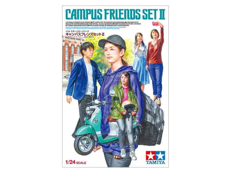 Yamaha Vino figurki przyjaciele z kampusu 24356 Tamiya