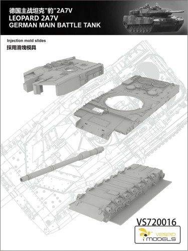 Czołg Leopard 2A7V VS720016 Vespid Models