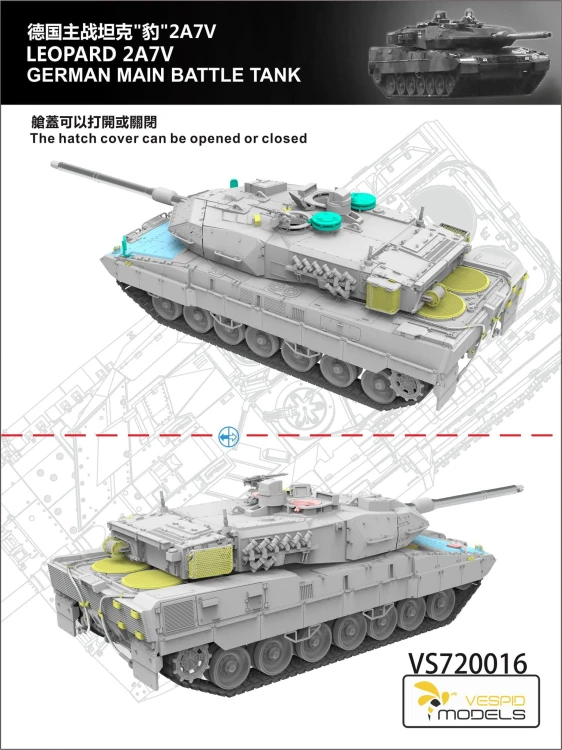 Czołg Leopard 2A7V VS720016 Vespid Models