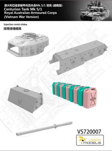Czołg Centurion Mk.5/1 VS720007 Vespid Models