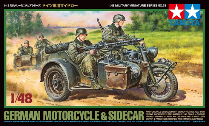 Motocykl wojskowy BMW R75 32578 Tamiya