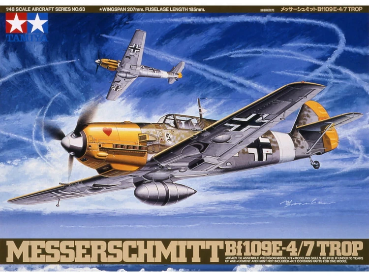 Samolot Messerschmitt Bf109 E-4/7 Trop 61063 Tamiya