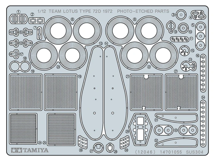 Lotus Type 72D 1972 12046 Tamiya