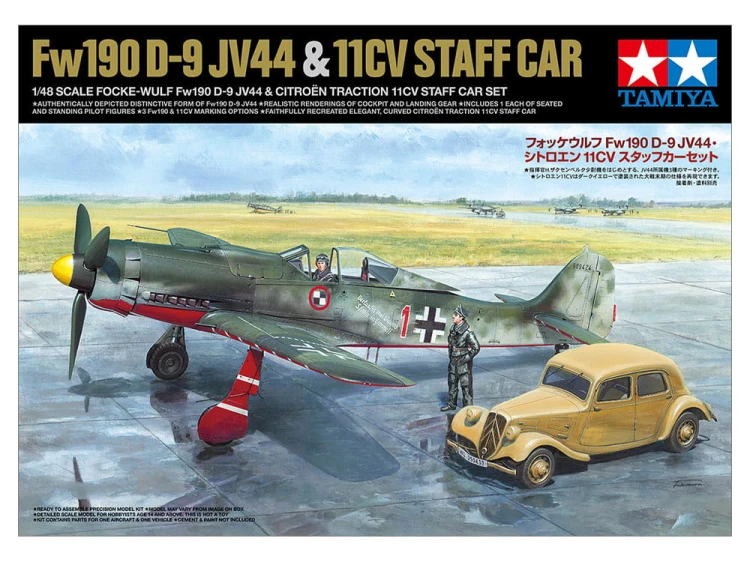 Samolot Focke Wulf Fw190 D-9 JV44 i 11CV 25213 Tamiya