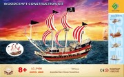 Żaglowiec Królowa Anna składanka drewniana LC-P199 Sea-Land