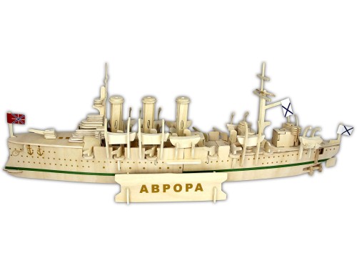 Okręt krążownik Aurora składanka drewniana P281 Sea-Land