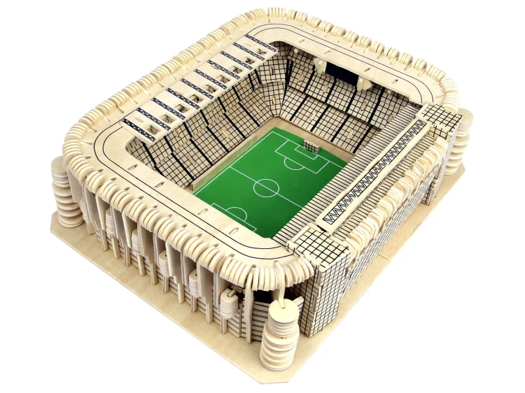 Stadion Santiago Bernabeu składanka drewniana puzzle 3D P380 Sea-Land