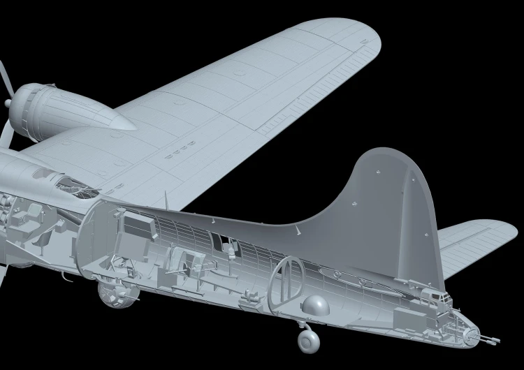 Samolot Boeing B-17F Flying Fortress 01F002 HK Models