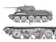 Czołg T-34/76 112 Factory T-34E BT-009 Border