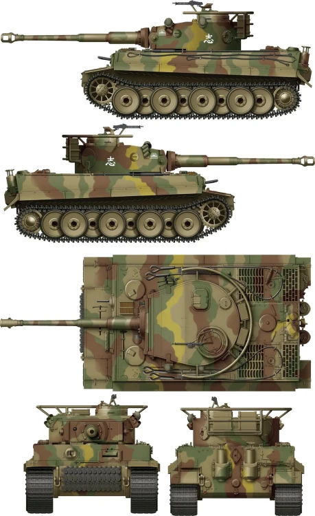 Czołg Tiger I PzKpfw VI Sd.Kfz.181 IJA BT-023 Border