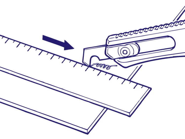 Nożyk rysik do linii podziałowych Plastic Scriber II 74091 Tamiya